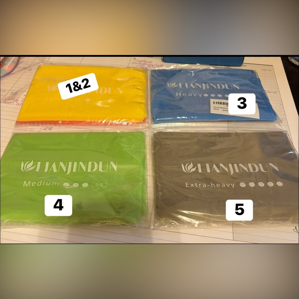 NEW: 5 piece Lianjindun Resistance Bands Set